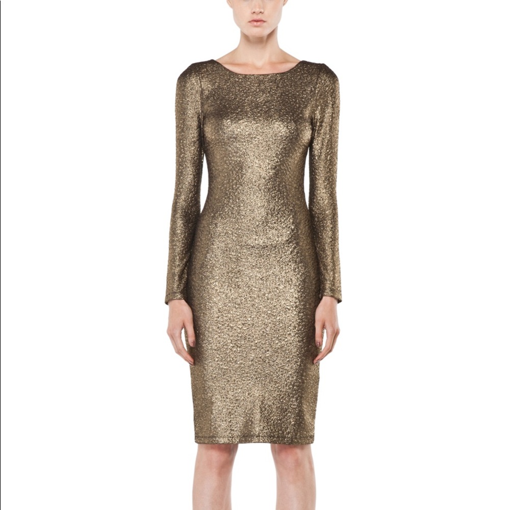 Alice + Olivia Selma Mesh Back Dress